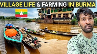 VILLAGE LIFE AND FARMING IN MYANMAR 🇲🇲 [upl. by Dickinson388]