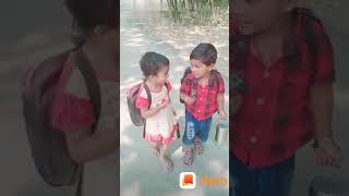 Aira Bondhu Aai dujan schoolete Jai Bangla song [upl. by Adraynek]