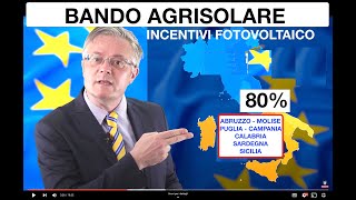 Bando Parco AgriSolare 2024 incentivi fotovoltaico fino 80 di Contributo fondo perduto agricoltura [upl. by Bainbridge]