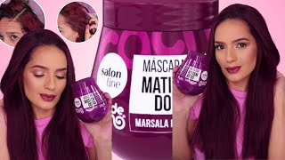 MÁSCARA MARSALA ROXO SALON LINE [upl. by Martainn]