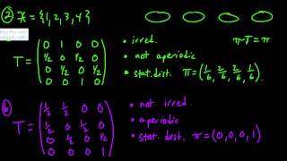 ML 185 Examples of Markov chains with various properties part 2 [upl. by Andrien]