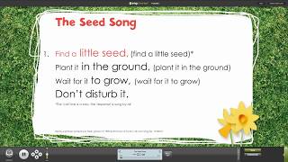 The Seed Song from Spring Assembly Songs with Words on Screen™ [upl. by Sessler391]