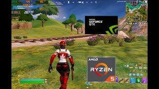 GTX 1650 Fortnite Season 2  SOLOS PERFORMANCE MODE 1080p [upl. by Tawney]