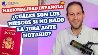 ✋¿Dónde Es Mejor Hacer La Jura de Nacionalidad Española 🇪🇸 En El Registro Civil o Ante Notario [upl. by Eellek]