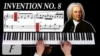 SNEAKY STUFF  Bach Invention no 8 in F major  Analysis [upl. by Teufert]