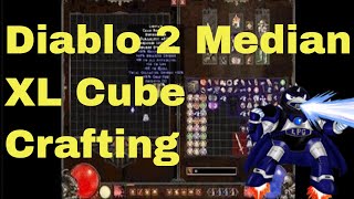 Diablo 2 Median XL Sigma Cube Crafting Uniques Jewels  RunewordsShrines [upl. by Frasco49]