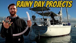 Rainy Day Life on a Catalina 30 Sailboat  Sailing Fujin S1E8 [upl. by Aehtrod]