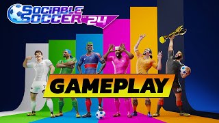 Sociable Soccer 24 🔹 Gameplay [upl. by Boarer556]