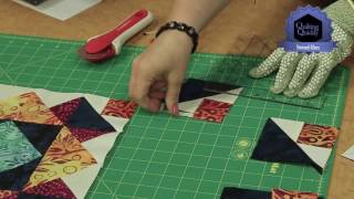 Quilting Quickly  Easy Stained Glass Batik Quilt [upl. by Buchheim]