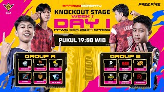 ID FFWS SEA 2024 Spring  Knockout Stage  Day 1 [upl. by Sinnaiy606]