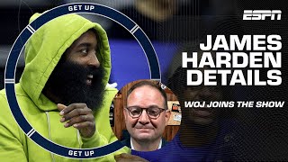 Woj has all the details on the BLOCKBUSTER James Harden trade 📝  Get Up [upl. by Elohcim90]