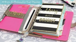 10 Ways to Personalize your Planner [upl. by Loleta]