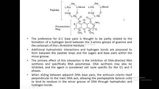 Anticancer Agents Anthracyclines antibiotics Actinomycins Bleomycin [upl. by Halona]