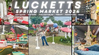 Exploring a HUGE Antique Market Lucketts Spring Market 2024 [upl. by Griseldis]