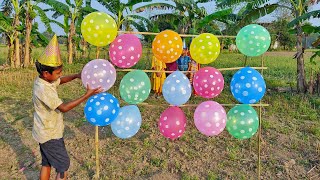 outdoor fun with Flower Balloon and learn colors for kids by I kids episode 162 [upl. by Anillehs]