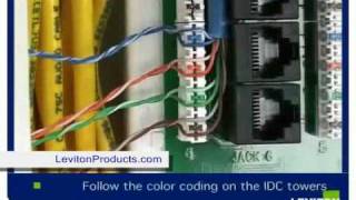 How to install Leviton Category 5e Module Installation  LevitonProductscom [upl. by Golter]