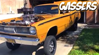 Top 10 Street Gassers 2024  Drag Racing and Car Show Gassers Compilation [upl. by Assiruam]