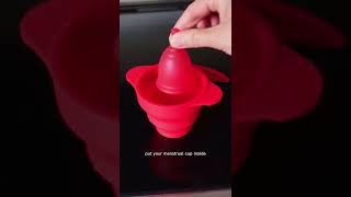 sanitizing my menstrual cup a different way this time shorts menstrualcup sanitizing [upl. by Doner636]