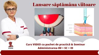 Injectia intramusculara  Suport video de curs cu model de practica inclus plus Seminar online [upl. by Brindle]