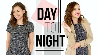 Day to Night Makeup  Outfit  Spring 2015 [upl. by Alema]