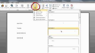 Adding a Header and Page Numbers in MLA Format in Word 2010 Windows [upl. by Butta]