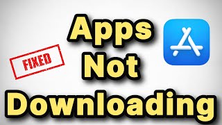 iPhone apps not downloading Solved [upl. by Soisanahta]