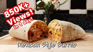 Easy Burrito Recipe  How to make Mexican Style burrito  10 minute recipe  Shorts [upl. by Brandenburg153]