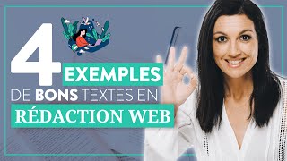 4 EXEMPLES de BONS TEXTES en RÉDACTION WEB [upl. by Elburt]