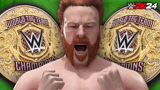 I Competed For The NEW World Tag Team Championships In WWE 2K24 [upl. by Blim]