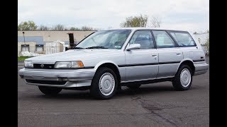 1991 Toyota Camry V6 LE Station Wagon Silver Metallic [upl. by Akeit]