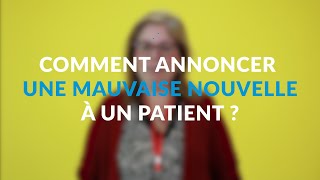 Professeur Rym RAFRAFI  Comment annoncer une mauvaise nouvelle à un patient [upl. by Noterb]