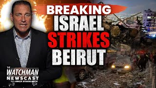 Israel ELIMINATES Top Hezbollah Commander in Beirut Airstrike WANTED by US  Watchman Newscast [upl. by Yusuk]