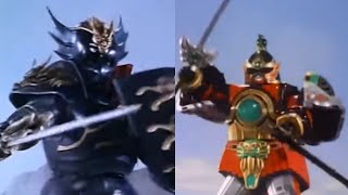 Power Rangers Extra Battles Knasty Knight vs Thunderzords [upl. by Attenor]