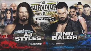 WWE Survivor Series War Games 2022 Match Card HD [upl. by Brom]