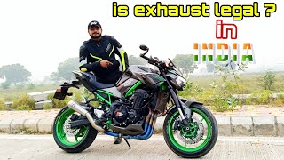 is exhaust legal in India  can we install modified exhaust in our bike without any challan [upl. by Cl]