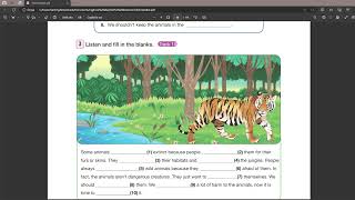 7th Grade Unit 4 Wild Animals Listening  English Coursebook  Bilim ve Kültür Publishing [upl. by Chenay]