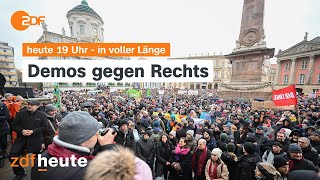 heute 1900 Uhr 140124 Protest gegen AfD Beratungen über Ukraine Thronwechsel Dänemark english [upl. by Romonda328]