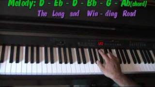 The Long And Winding Road Piano Video Tutorial [upl. by Nytsirhc204]