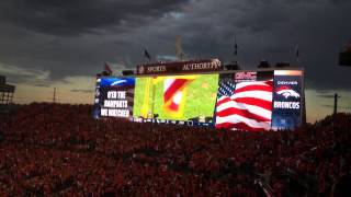 Baltimore Ravens At Denver Broncos  National Anthem  Sports Authority Field  Denver CO [upl. by Cavil]