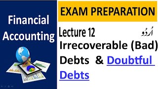 Lecture 12  Irrecoverable Bad Debts amp Allowance for Irrecoverable Debts [upl. by Lirpa]