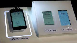 LG Nova Vs SuperAmoled Vs Retina Display  MWC 2011 [upl. by Ocire]