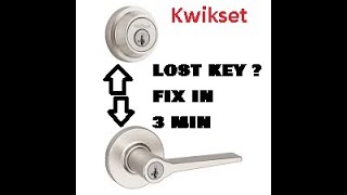 Kwikset Smart lock  lost key  3 Min fix  also How to use the Kwikset Cradle Smart Key Reset Tool [upl. by Assilac]