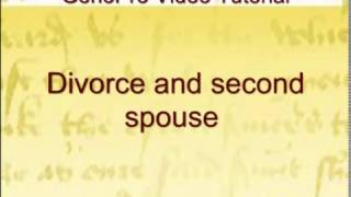 Divorce and second spouse [upl. by Viole733]