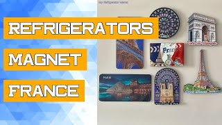 Refrigerators Magnet France Eiffel Tower Creative Souvenirs Arc de Triomphe Magnetic Refrigerator Ma [upl. by Joris86]