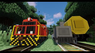 Minecraft Railfanning Traincraft Railcraft Immersive Railroading 1710 amp 1122  Fast and Slow [upl. by Yorled]