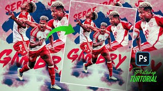 FREE PSD Football poster design serge gnabry [upl. by Nnaeus]