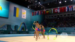 SPECIAL ITALIA  Mondiale di Ritmica  Gruppi  Finale con Palle e Cerchi 32 [upl. by Aggri]