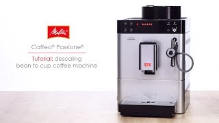 Caffeo® Passione®  Tutorial descaling bean to cup coffee machine [upl. by Lamok857]