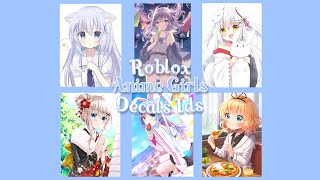 ROBLOX  Bloxburg amp Royale High  Anime Girls Decals Ids [upl. by Aisela739]