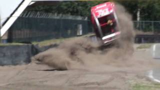 2CV cross Valkenswaard 2009 rollover crash [upl. by Aicnelev747]